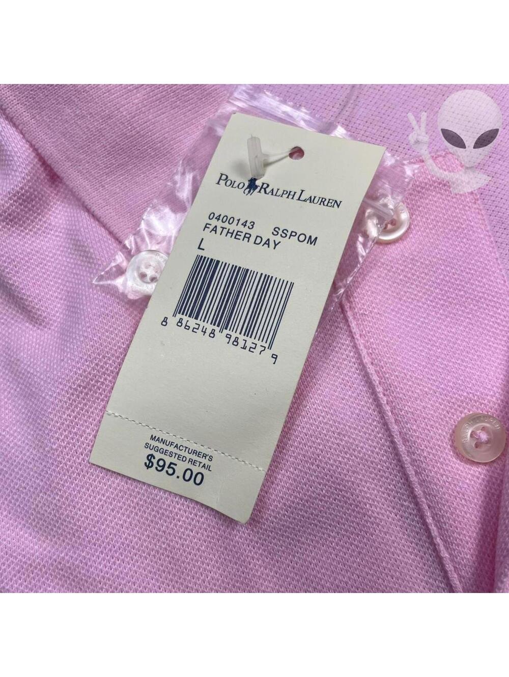 Polo Ralph Lauren Big Pony  Polo Shirt Women's Large Pink Slim Fit - Picture 5 of 7